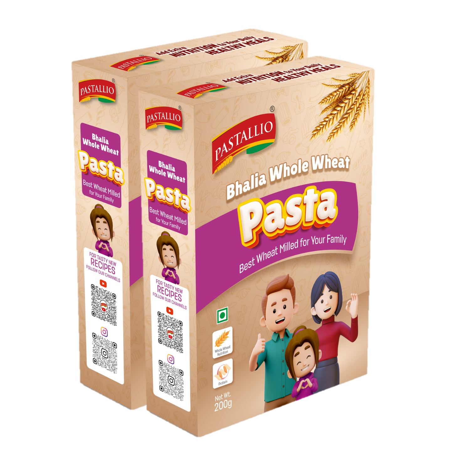 Pastallio Bhalia Wheat Pasta (2 Pack of 200g)