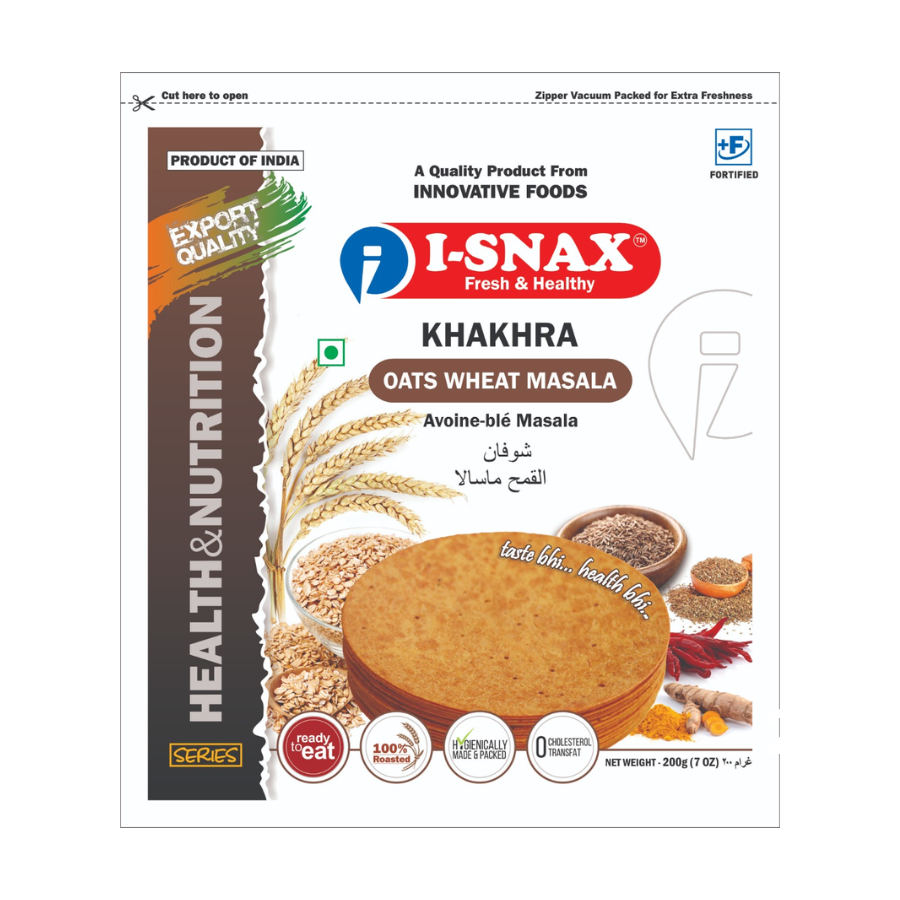 Oats Wheat Khakhra 200g x 3packs