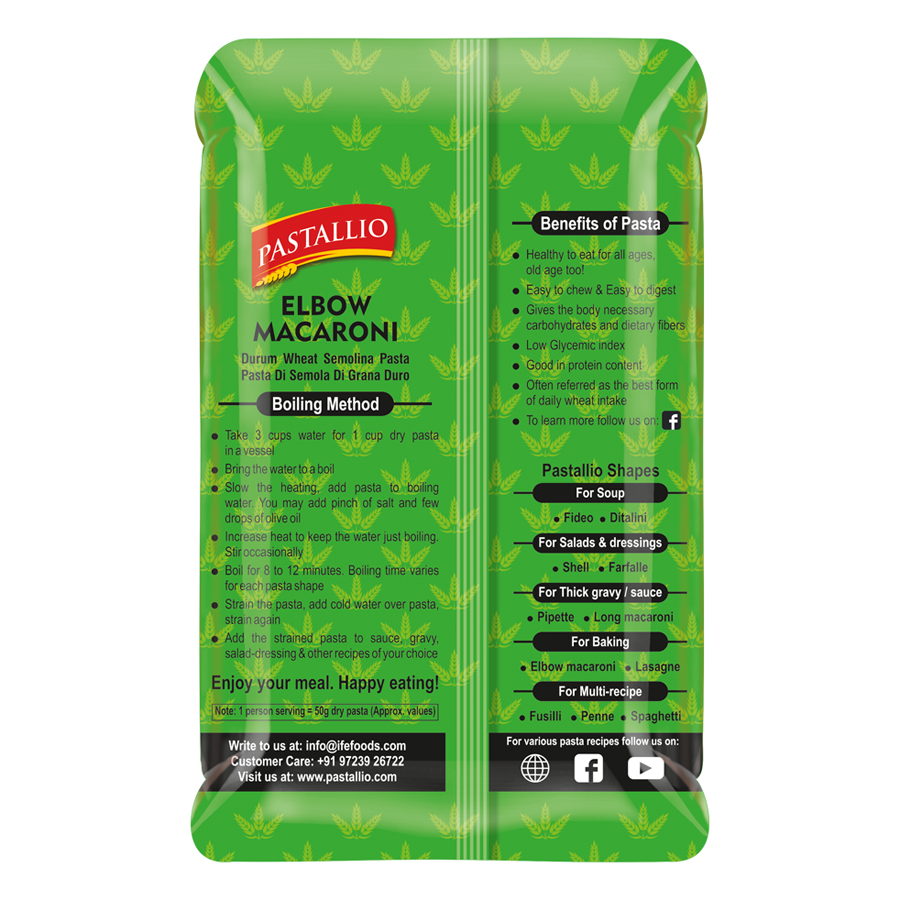 Pastallio 100% Durum Wheat Semolina Pasta - Fusilli & Penne Rigate Combo Pack of 2 x 500g | No Maida | High Protein | Vegetarian