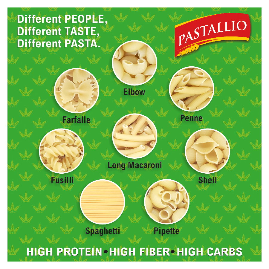 Pastallio 100% Durum Wheat Semolina Pasta - Fusilli & Penne Rigate Combo Pack of 2 x 500g | No Maida | High Protein | Vegetarian