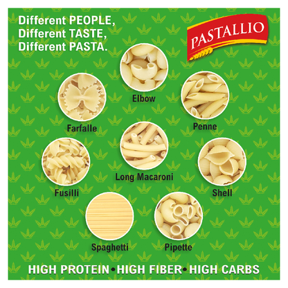 Pastallio 100% Durum Wheat Semolina Pasta - Fusilli & Penne Rigate Combo Pack of 2 x 500g | No Maida | High Protein | Vegetarian