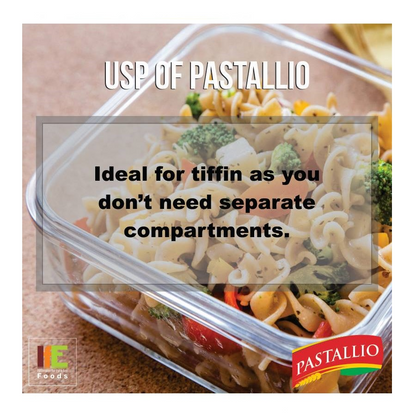 Pastallio 100% Durum Wheat Semolina Pasta - Fusilli & Penne Rigate Combo Pack of 2 x 500g | No Maida | High Protein | Vegetarian