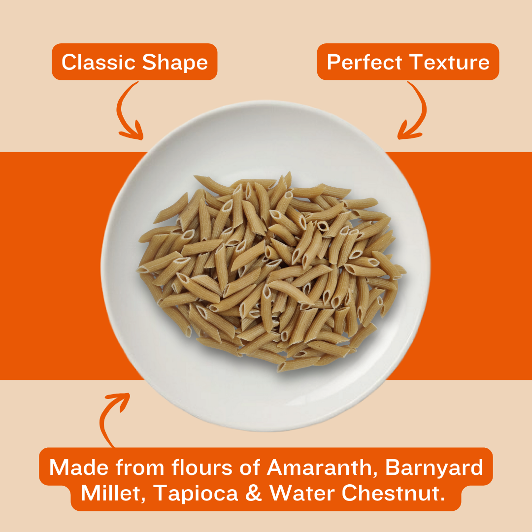 Pastallio Farali Pasta - Gluten Free | Rich in Amaranth, Millet, Tapioca & Water Chestnut Flours | (2 Pack Of 200g) | Fasting Friendly | Satvik | Vegetarian | No Maida | Healthy Pasta for Navratri & Vrat