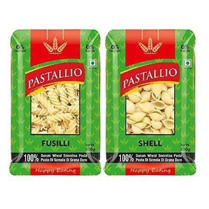 Pastallio Durum Wheat Semolina Shell Rigati (2 x 500g)