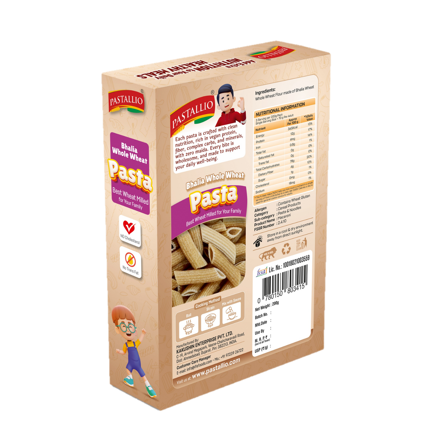 Pastallio Bhalia Wheat Pasta (2 Pack of 200g)
