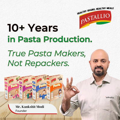 Pastallio 100% Durum Wheat Semolina Spaghetti Pasta | Pack of 2 x 500g | No Maida | High Protein | Vegetarian | Ideal for Red Sauce, White Sauce & Aglio e Olio Recipes