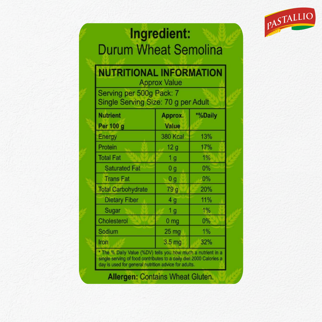 Pastallio Chifferi Rigati Pasta | 100% Durum Wheat Semolina | Pipette/Lumache Shape | Healthy Vegetarian Pasta | Ideal for thick Gravy & Sauces | Pack of 2 x 500g (1kg Total)