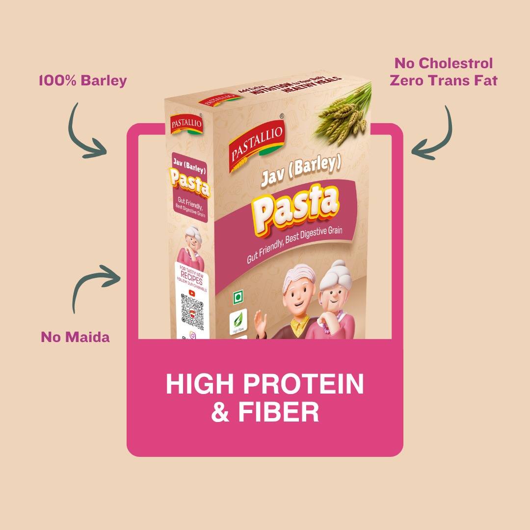 Pastallio Jav Pasta made of 100% Jav (Barley) Flour (2 Pack of 200g)
