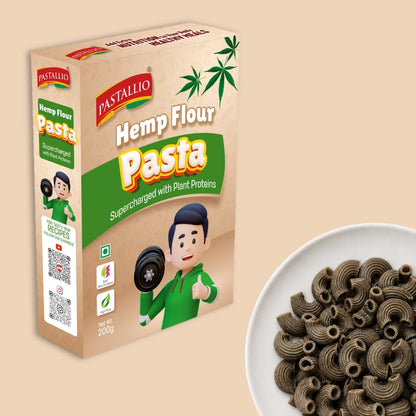 Pastallio Hemp Chifferi Elbow Pasta | High Plant Protein | 400g (200g x 2)