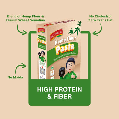 Pastallio Hemp Chifferi Elbow Pasta | High Plant Protein | 400g (200g x 2)