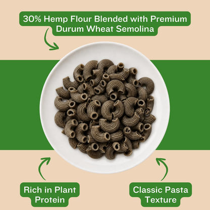 Pastallio Hemp Chifferi Elbow Pasta | High Plant Protein | 400g (200g x 2)