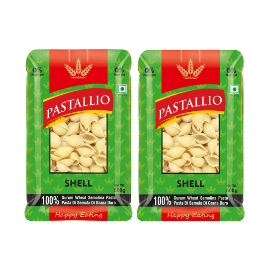 Pastallio Durum Wheat Semolina Shell Rigati (2 x 500g)