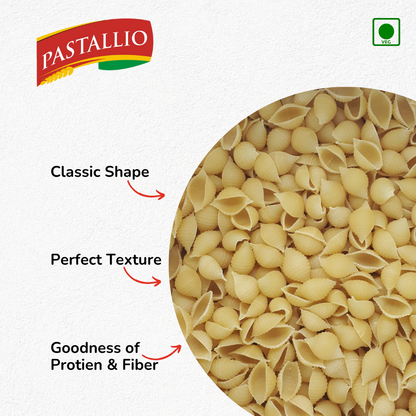 Pastallio Durum Wheat Semolina Shell Rigati (2 x 500g)